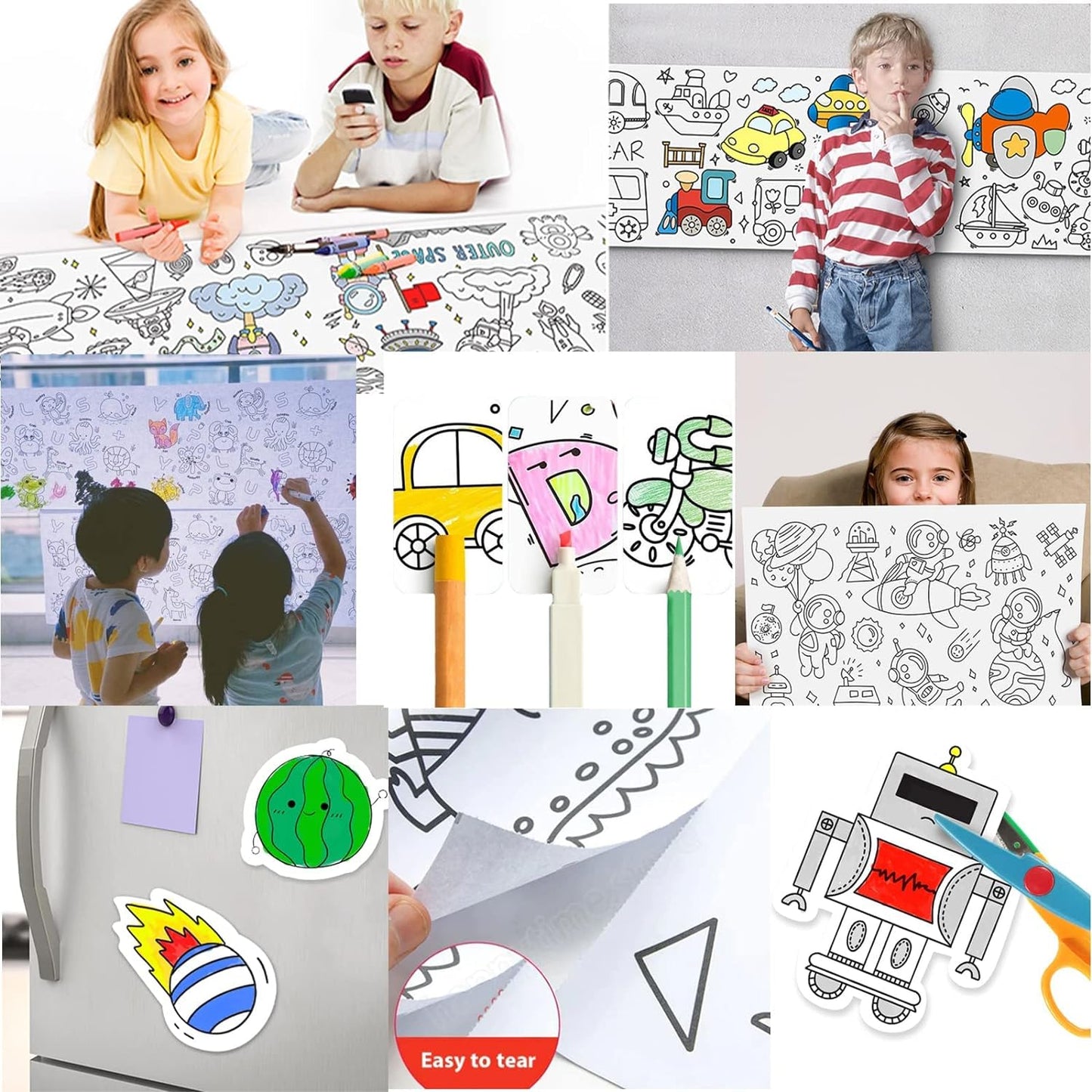 Rollo de Papel de Dibujo para Niños – ¡Desata la Creatividad de tus Pequeños!