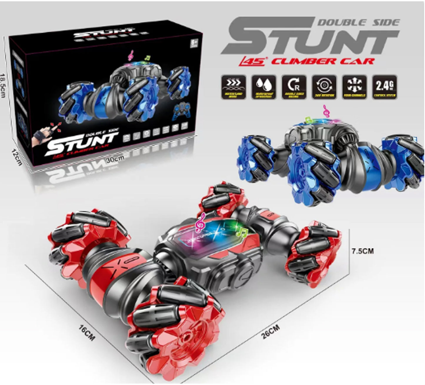 Auto de Control Remoto Sensor Mano – ¡Diversión y Acrobacias en Cada Jugada!