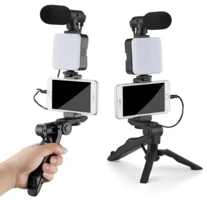 Soporte de Escritorio con Luz LED 5 en 1 para Selfies Perfectos