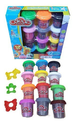 Set de 12 Plastilinas Colour Dough – ¡Desata tu Creatividad!