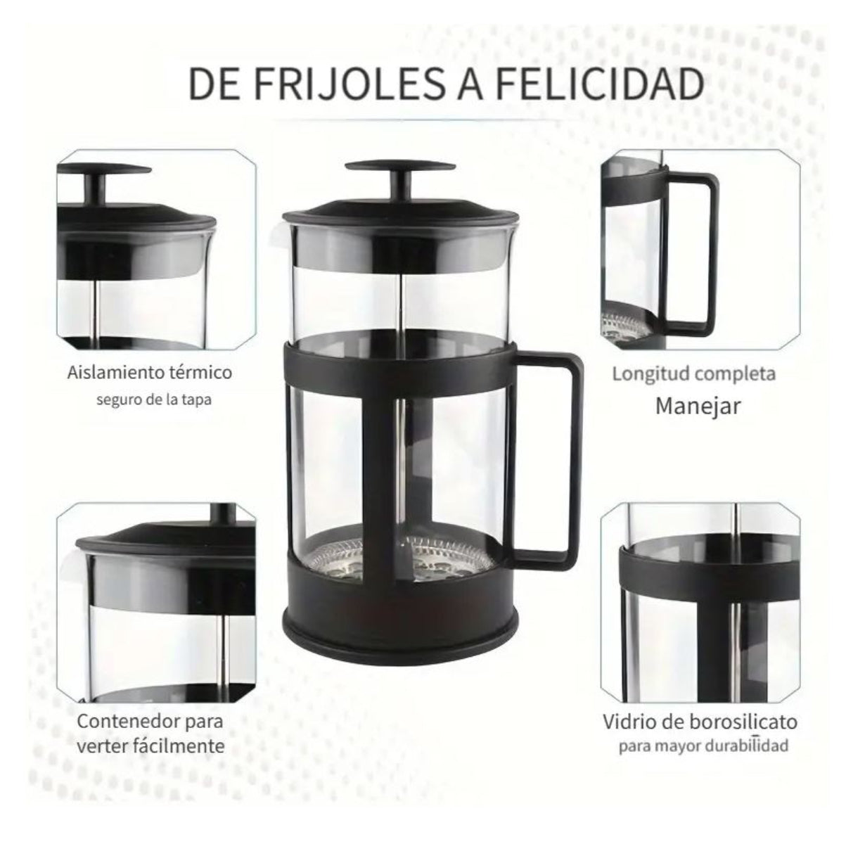 Cafetera Prensa Francesa 800ML – La Experiencia Perfecta de Café y Té