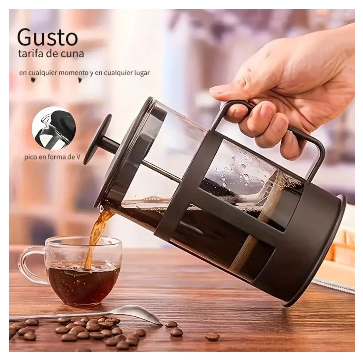 Cafetera Prensa Francesa 800ML – La Experiencia Perfecta de Café y Té