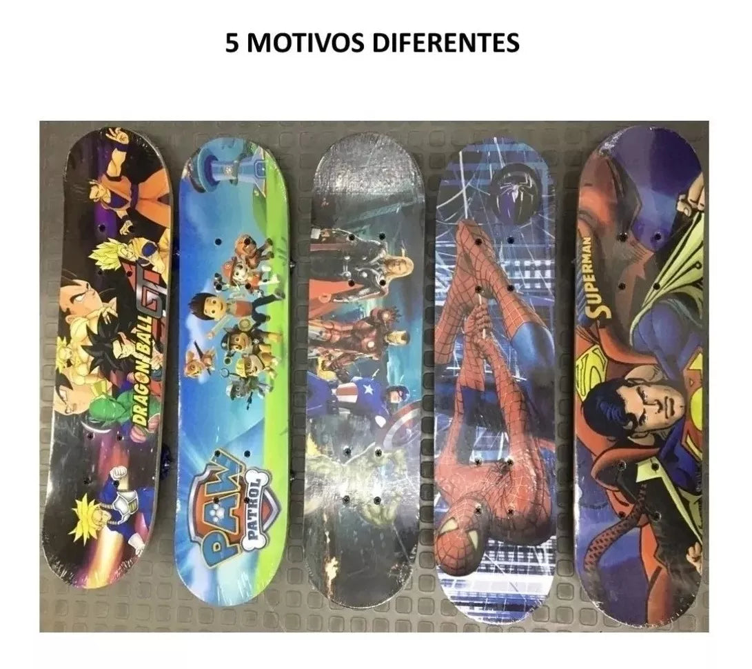 Patineta Infantil Mediana de Madera – Diversión y Aventura Asegurada