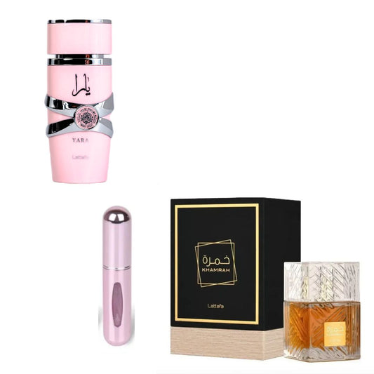 Perfumes Yara + Khamrah - Estuche de Perfumería
