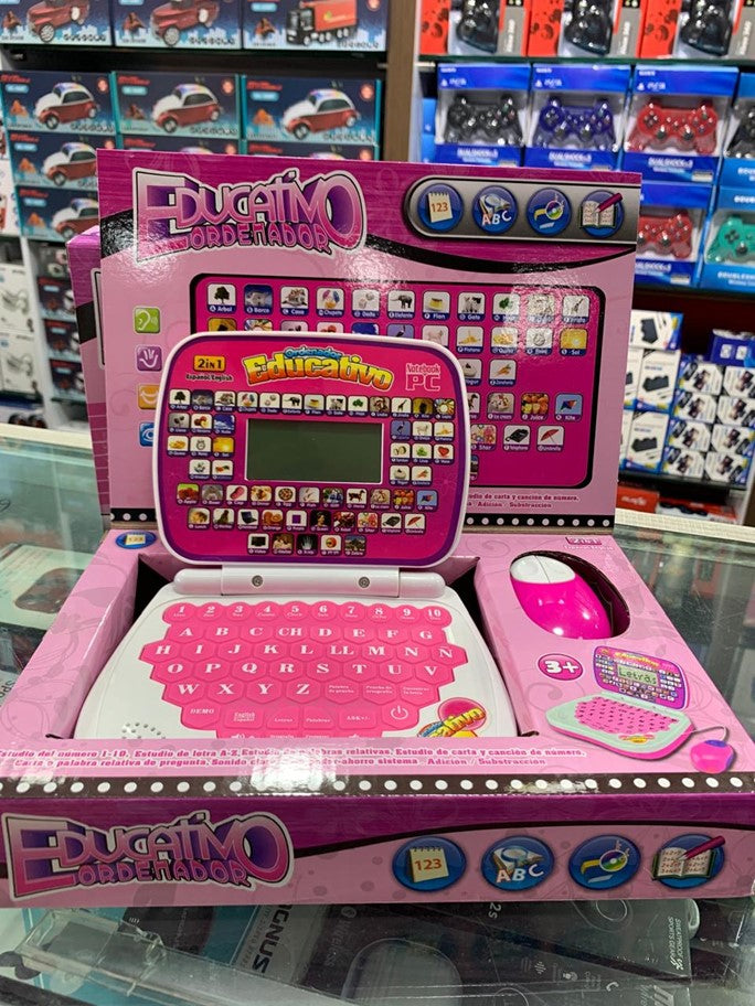 Mini Computador Didáctico Infantil 2en1 – ¡Aprender Nunca Fue Tan Divertido!