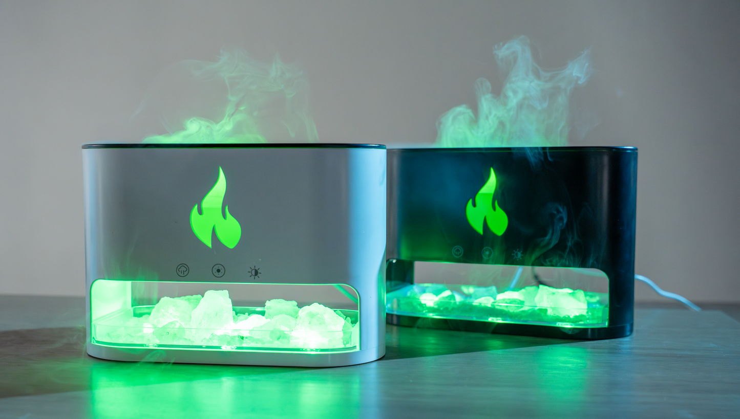 Humidificador Difusor Chimenea Llama – Aromaterapia Elegante y Relajante