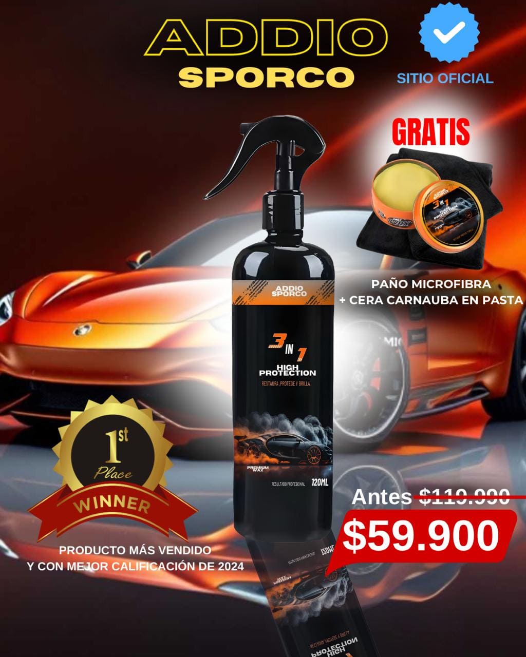 Combo Premium Wax + Cera Carnauba - Brillo y Protección Inigualable para Tu Vehículo