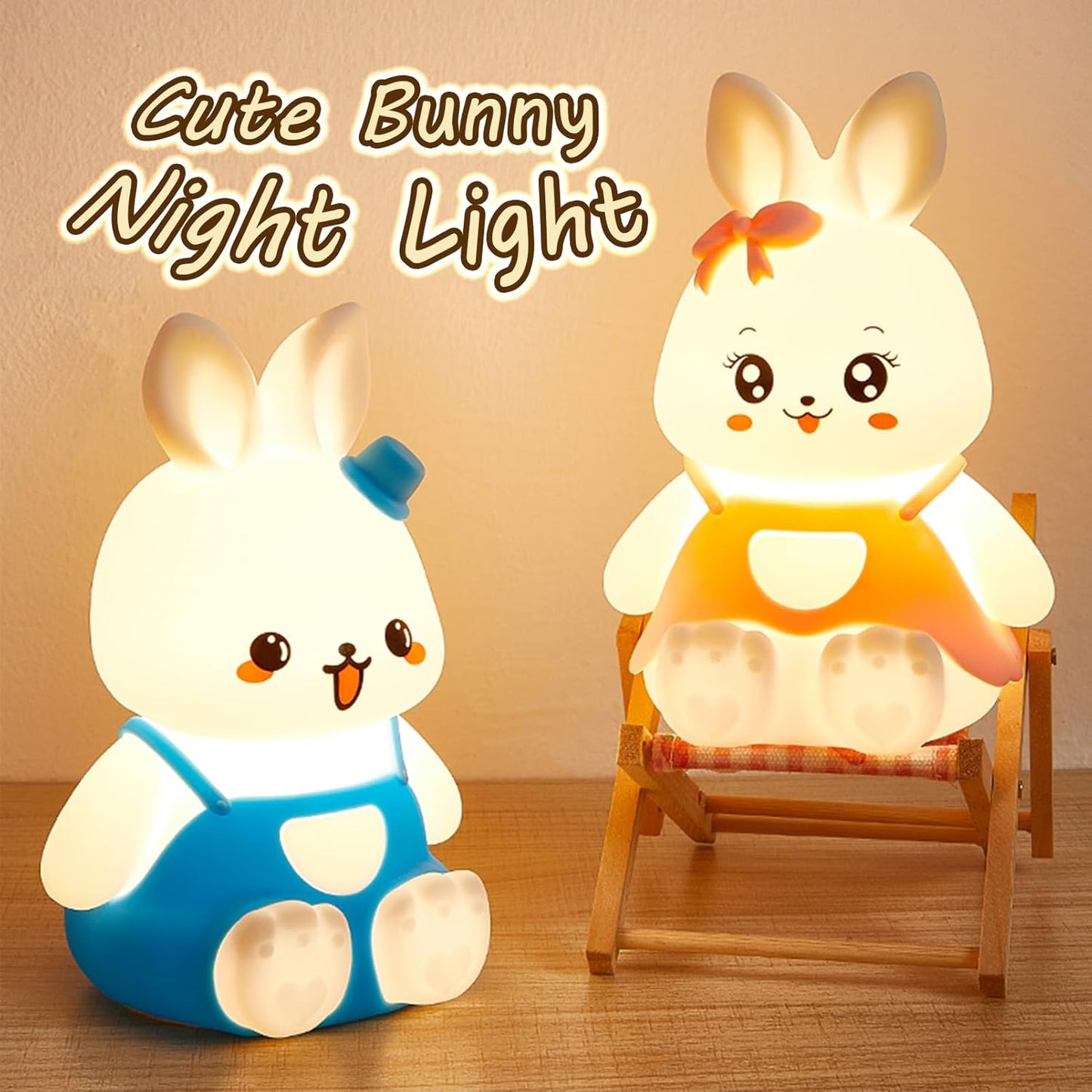 Lámpara Conejito Inteligente para Niños – Luz Nocturna Mágica
