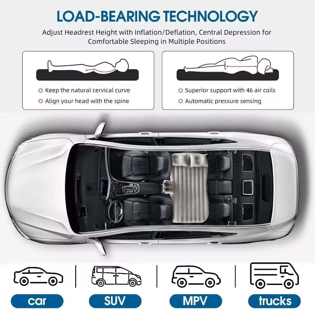 Colchón Inflable para Autos – Descanso Perfecto en Cada Viaje