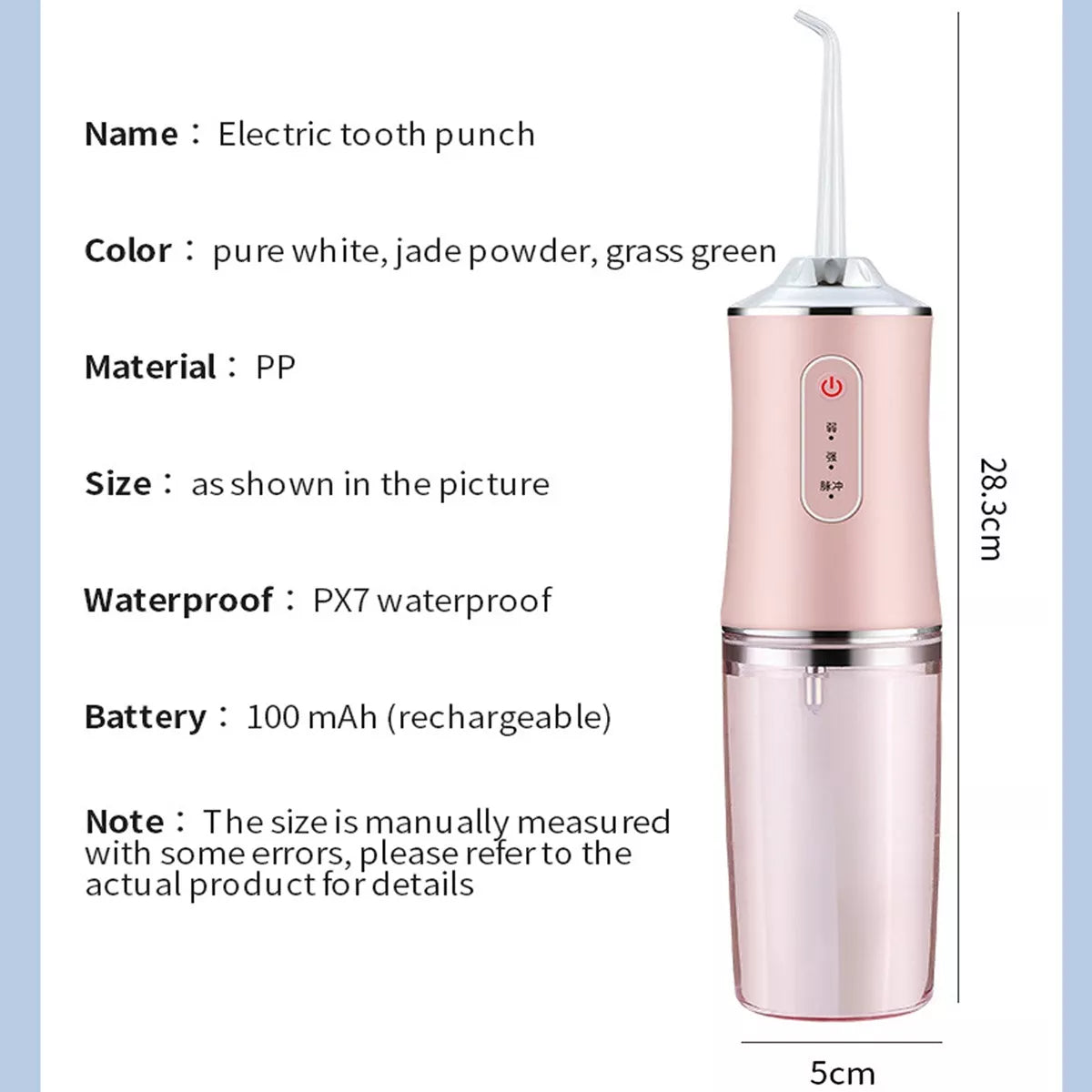 Irrigador Oral Recargable 4 BOQUILLAS