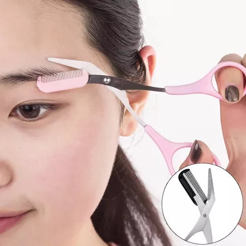 Set de corte y perfilador de cejas profesional, perfecto para definir y estilizar tus cejas